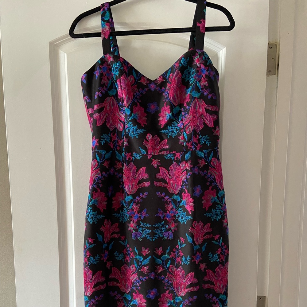 Dress The Population Black Embroidered Dress